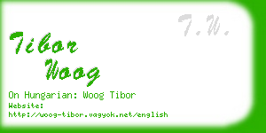 tibor woog business card